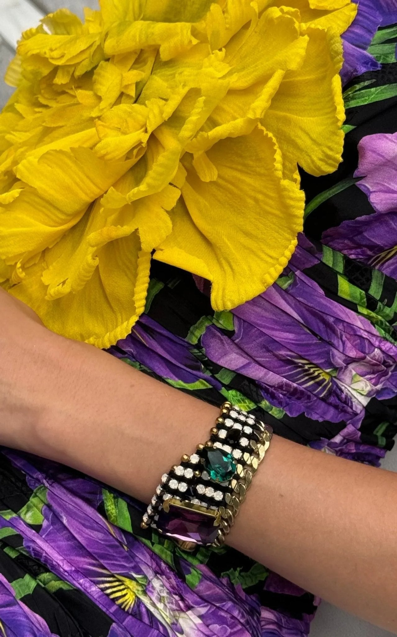 Akong London 24K Gold Plated White Opal Bracelet - Runway Catalog