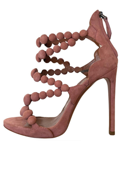 Alaïa Bombe Suede High Heel Sandals - Runway Catalog
