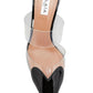 Clear Cap-Toe Mule Pumps Alaïa