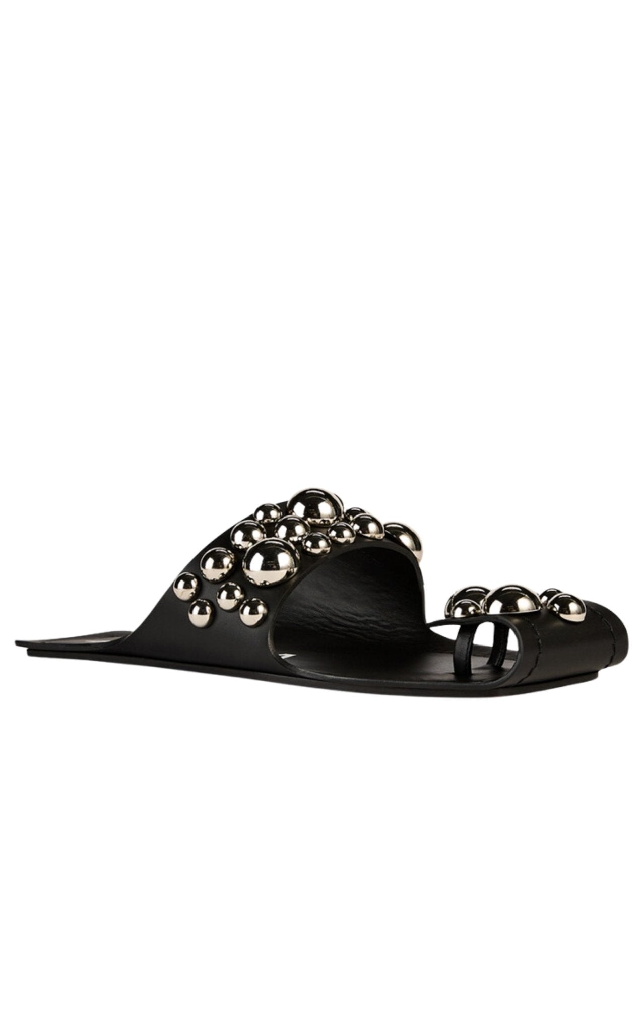 Alaïa Folded Embellished Leather Sandals - Runway Catalog