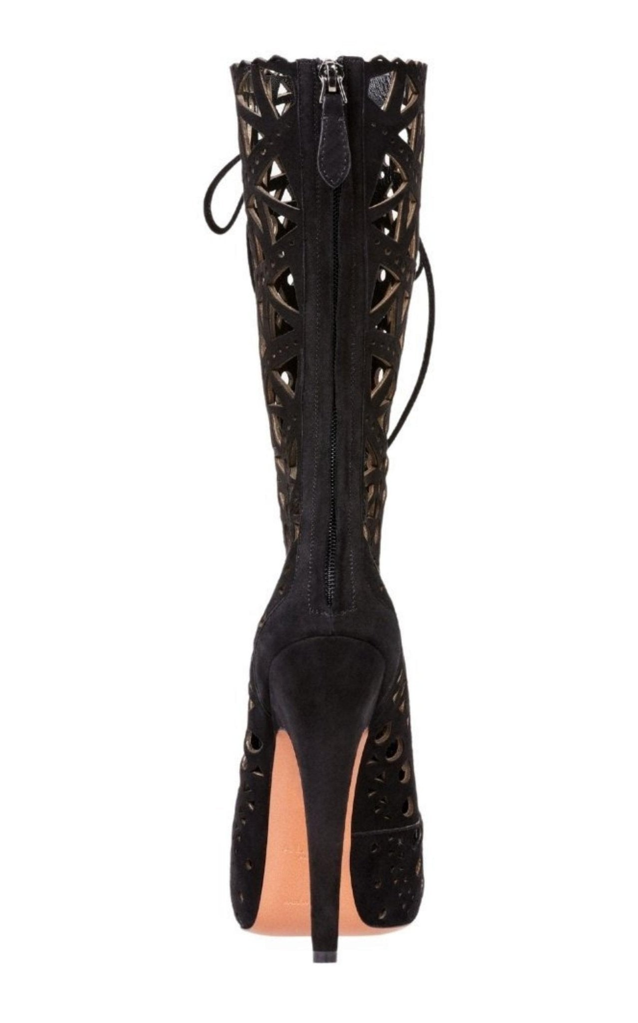 Alaïa Mid Calf Stiletto Boots - Runway Catalog