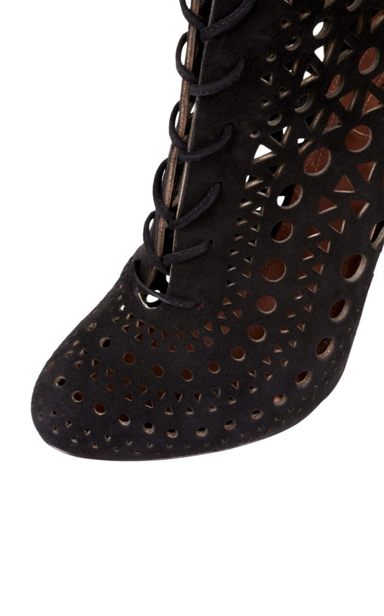 Alaïa Mid Calf Stiletto Boots - Runway Catalog