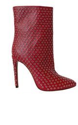 Studded Leather Ankle Boots Alaïa