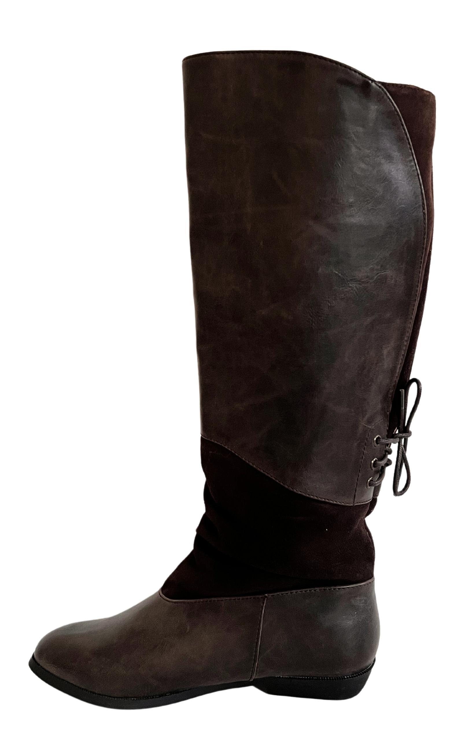 Brown Leather Riding Boots ALDO