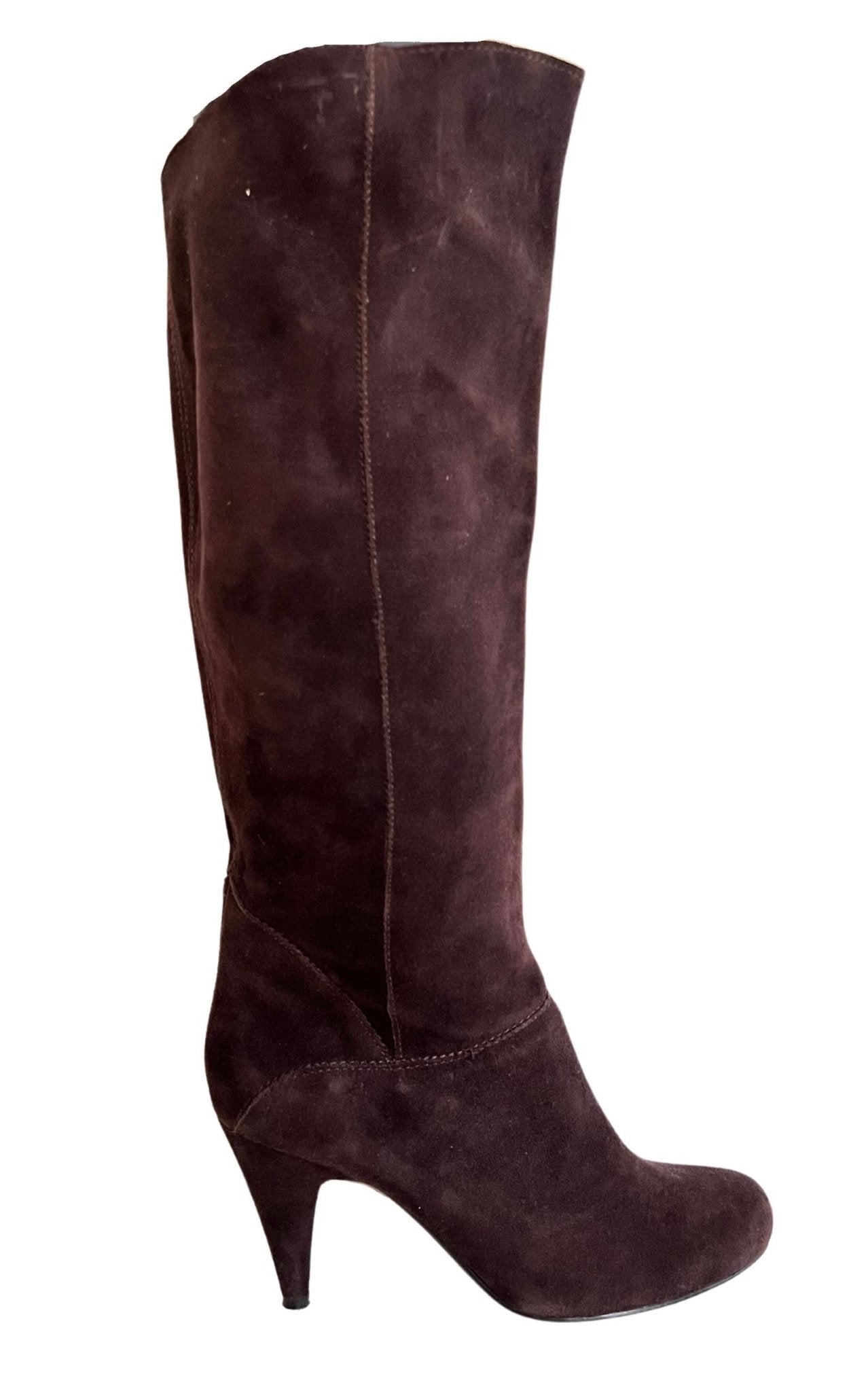 ALDO Knee High Brown Suede Boots - Runway Catalog