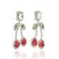 Cherry Crystal Clip-On Earrings Alessandra Rich