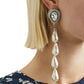 Crystal-embellished Pearl Clip-on Earrings Alessandra Rich