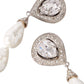 Crystal-embellished Pearl Clip-on Earrings Alessandra Rich