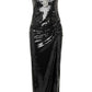 Alessandra Rich Crystal-Embellished Sequin Maxi Dress