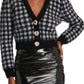 Embellished Check Mohair Cardigan Alessandra Rich