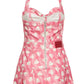 Heart-print Halterneck Mini Dress Alessandra Rich