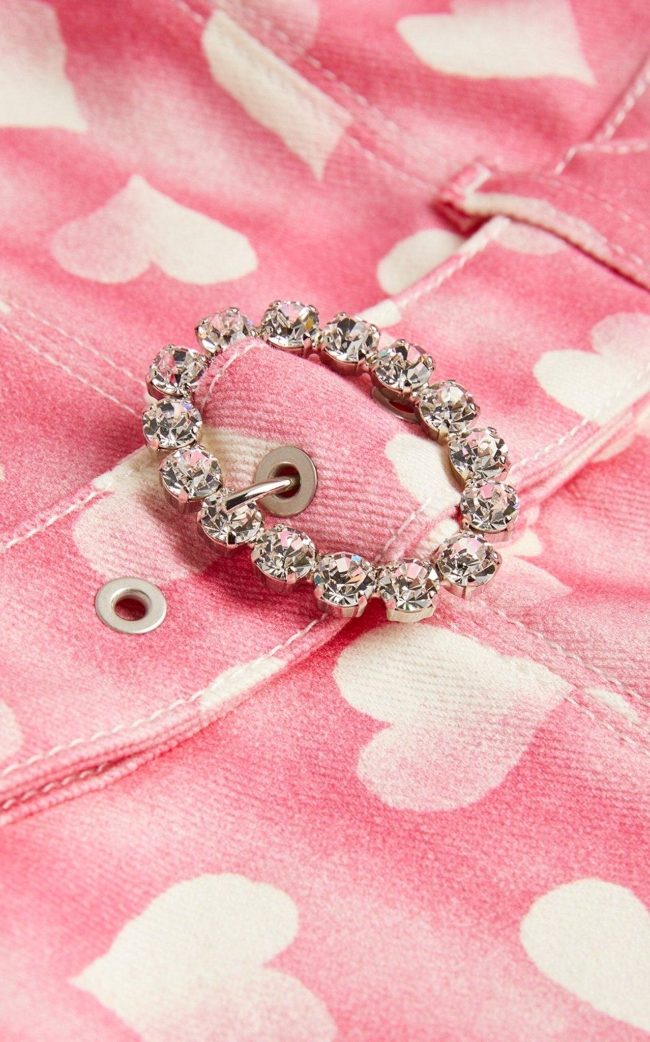 Alessandra Rich Heart - print Halterneck Mini Dress - Runway Catalog