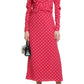 Midi Polka Dot Print Silk Dress Alessandra Rich