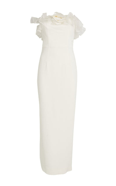 Alessandra Rich Organza - Trim Maxi Dress - Runway Catalog