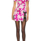 Rose-Print Silk Satin Mini Dress Alessandra Rich