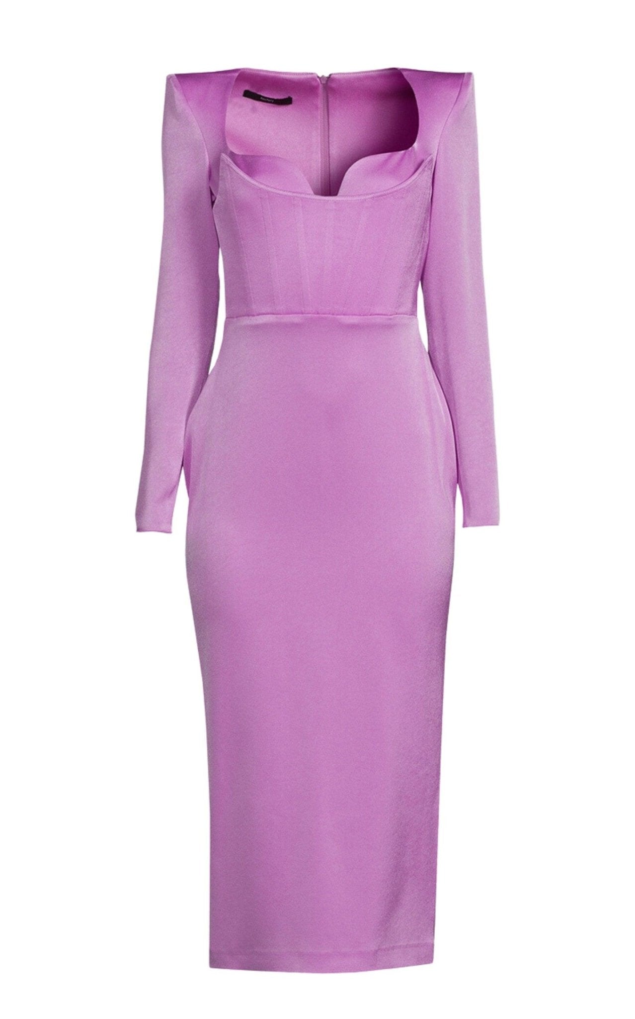 Alex Perry Blythe Satin Crepe Corset Dress - Runway Catalog