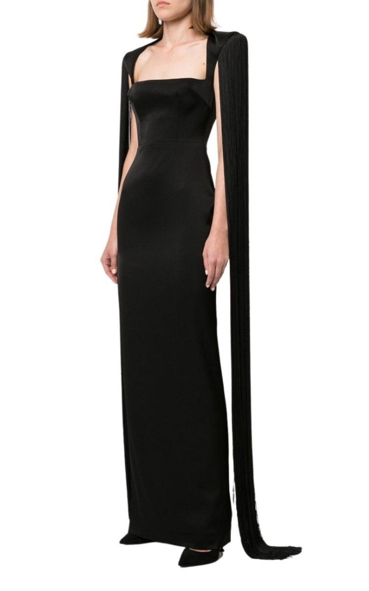 Alex Perry Dallas Fringed - Sleeve Gown - Runway Catalog