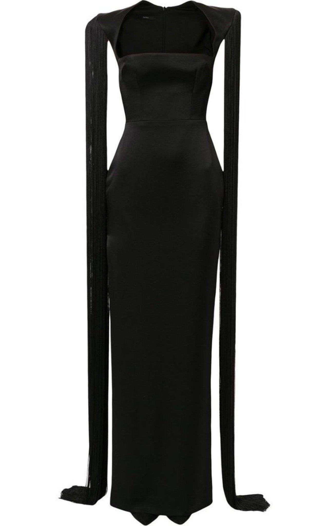 Alex Perry Dallas Fringed - Sleeve Gown - Runway Catalog