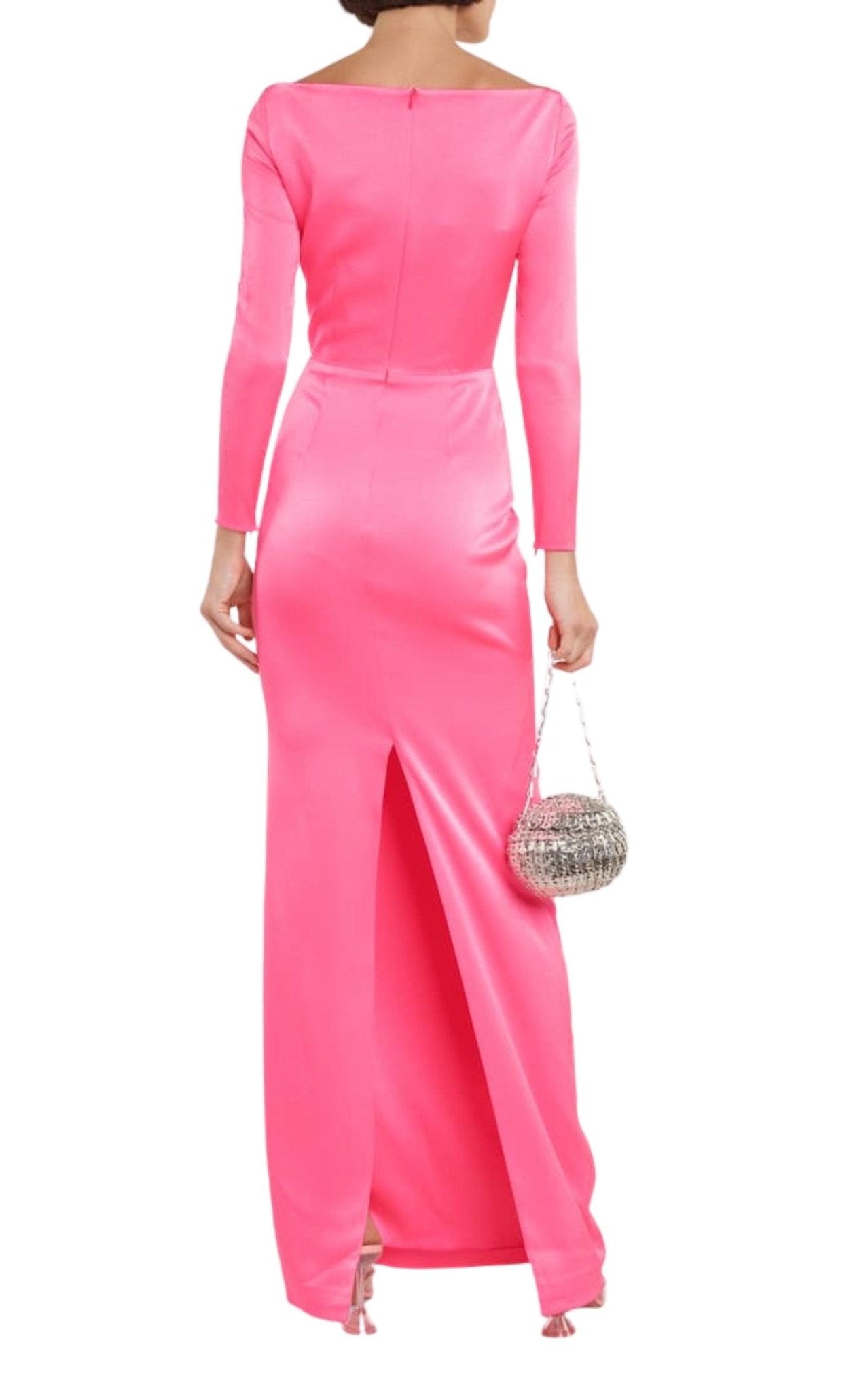 Alex Perry Lane Satin Crepe Off Shoulder Gown - Runway Catalog