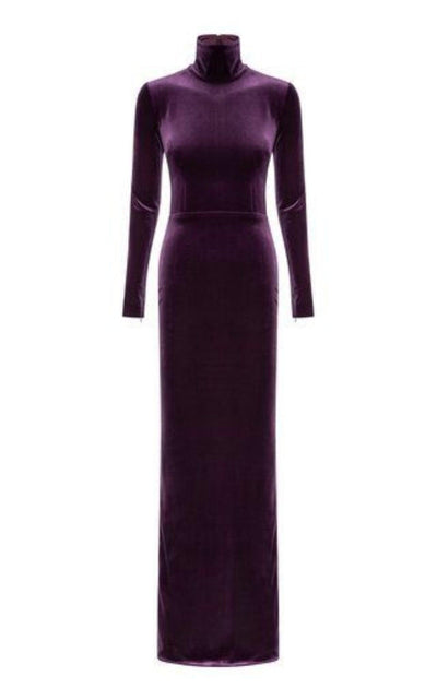 Tierney Velvet Column Gown Alex Perry