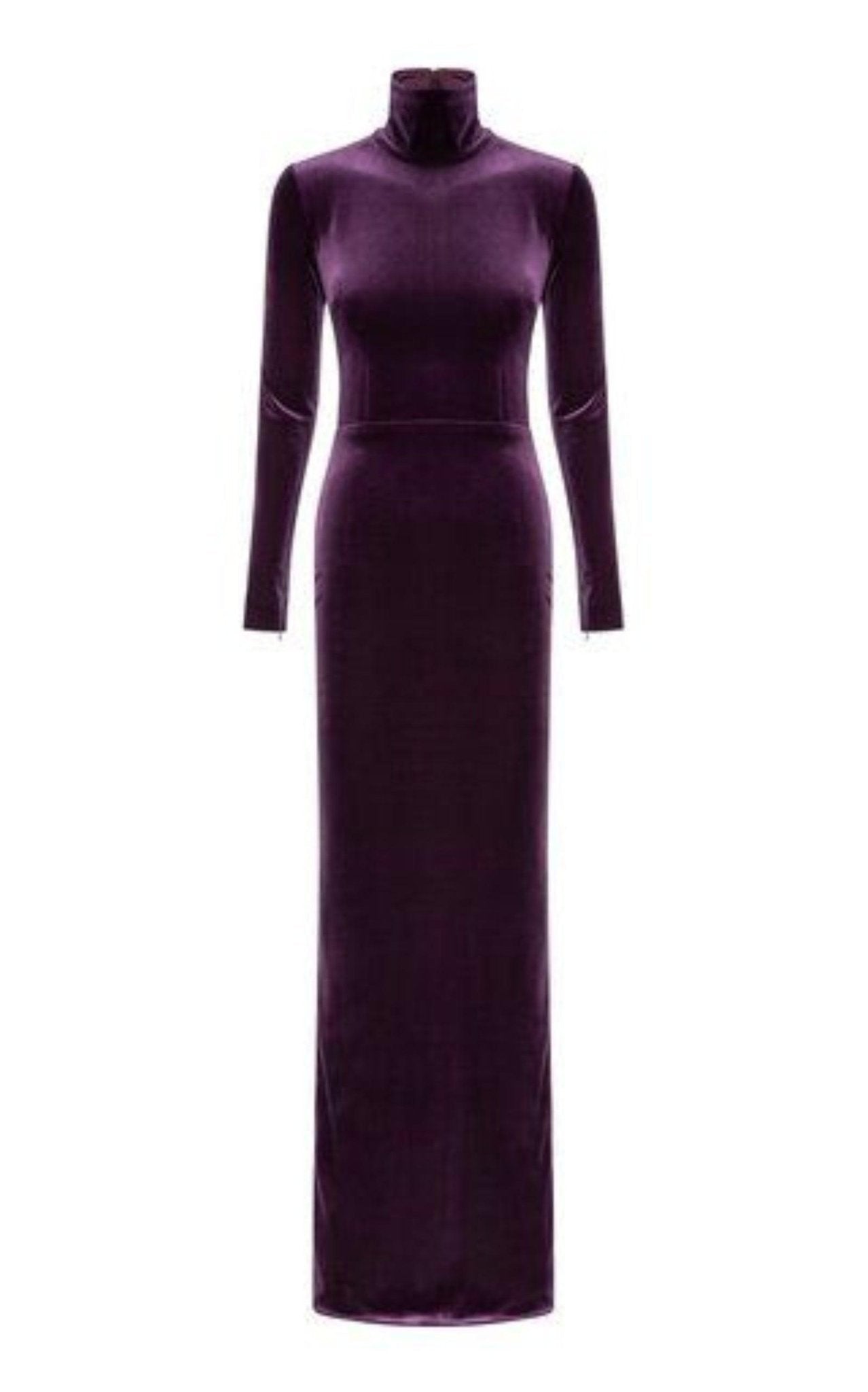 Alex Perry Tierney Velvet Column Gown - Runway Catalog