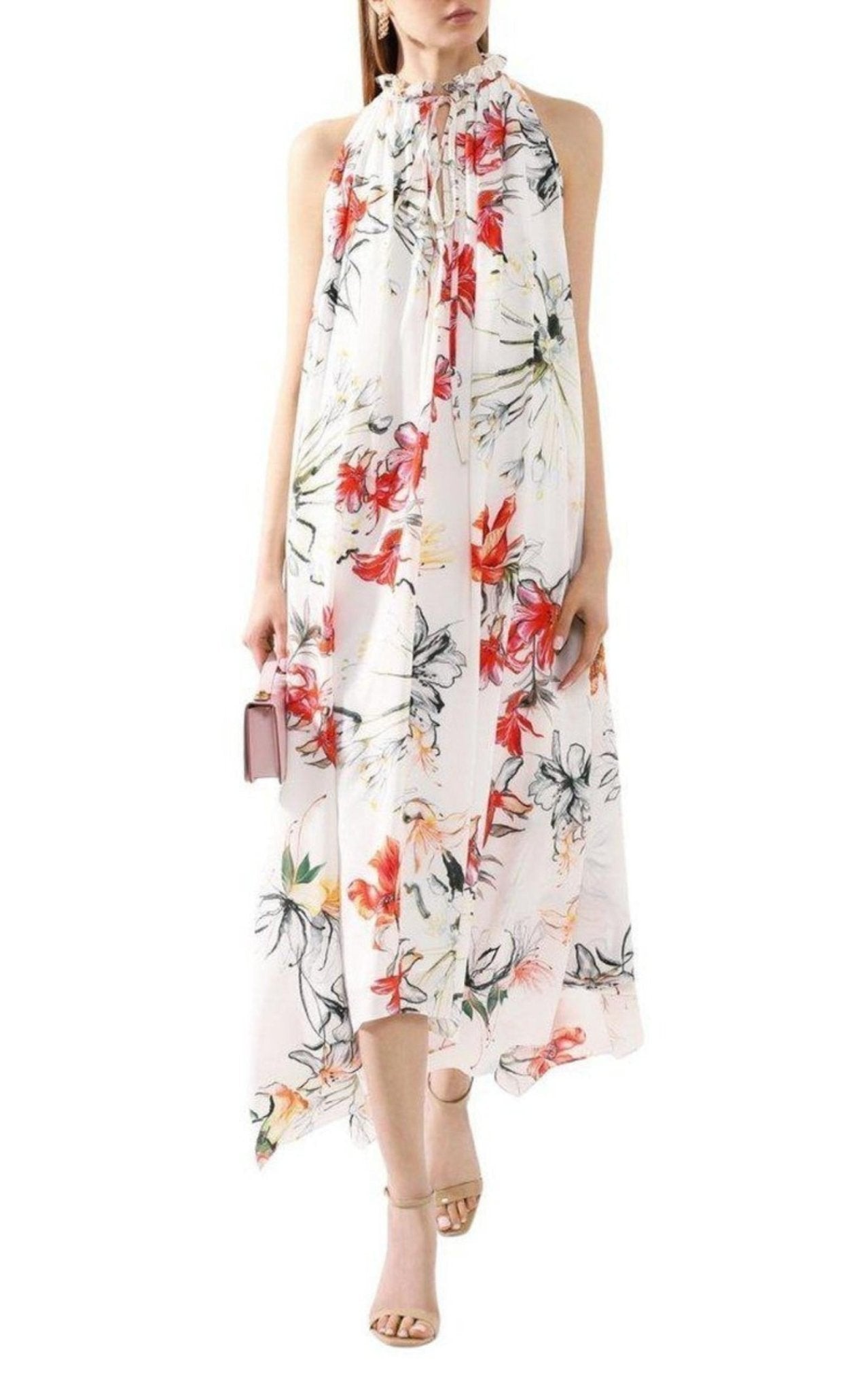 Alexander McQueen Endangered Flower Print Sleeveless Dress - Runway Catalog