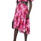 Flower Print Silk Tea Dress Alexander McQueen