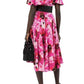 Flower Print Silk Tea Dress Alexander McQueen