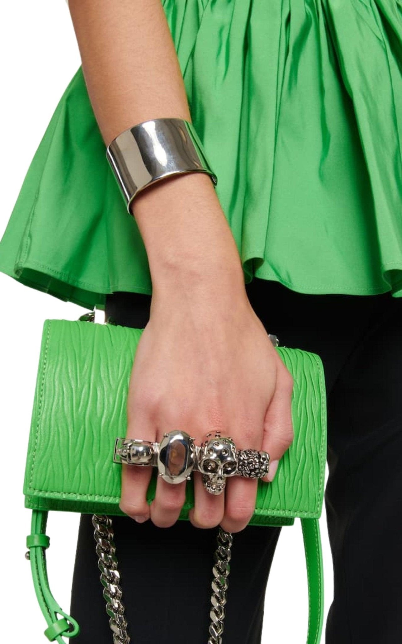 Alexander McQueen Jewelled Small Crossbody Satchel Bag - Runway Catalog