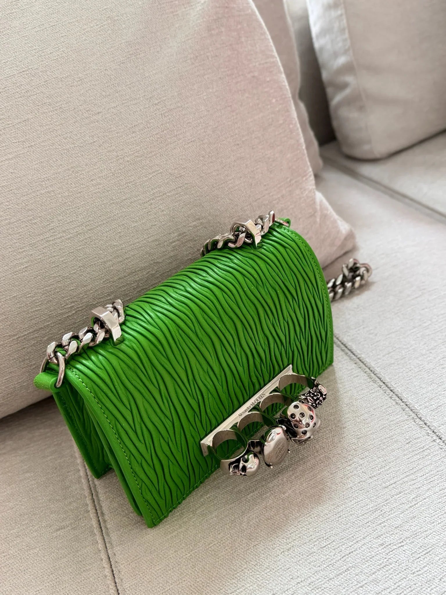 Alexander McQueen Jewelled Small Crossbody Satchel Bag - Runway Catalog