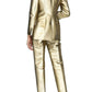 Metallic Moire Cigarette Pants Alexander McQueen