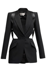 Single-Breasted Slashed Blazer Alexander McQueen