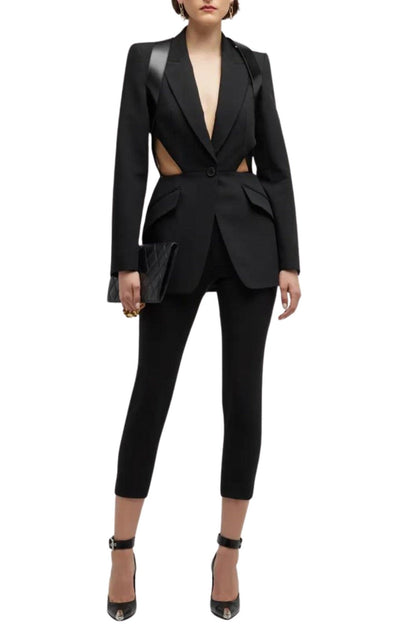 Alexander McQueen Single - Breasted Slashed Blazer - Runway Catalog