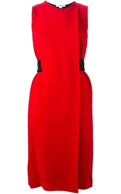 Belt Detail Red Sheath Dress Alexander Wang