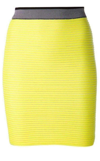 Alexander Wang Neon - Yellow Cycling Pencil Skirt - Runway Catalog