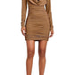 Draped Jersey Cowl Neck Mini Dress Alexandre Vauthier