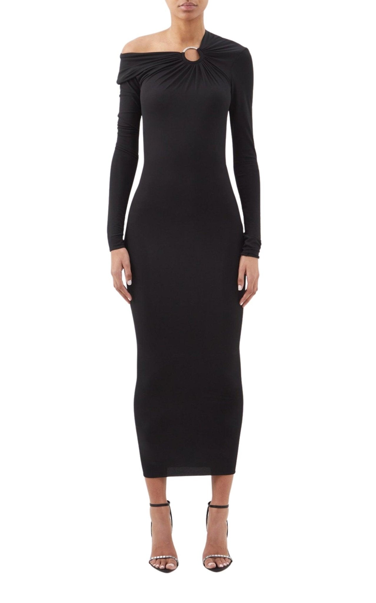 Alexandre Vauthier Embellished Jersey Off - The - Shoulder Dress - Runway Catalog