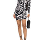 Giraffe Print Mini Dress Alexandre Vauthier