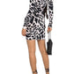 Giraffe Print Mini Dress Alexandre Vauthier