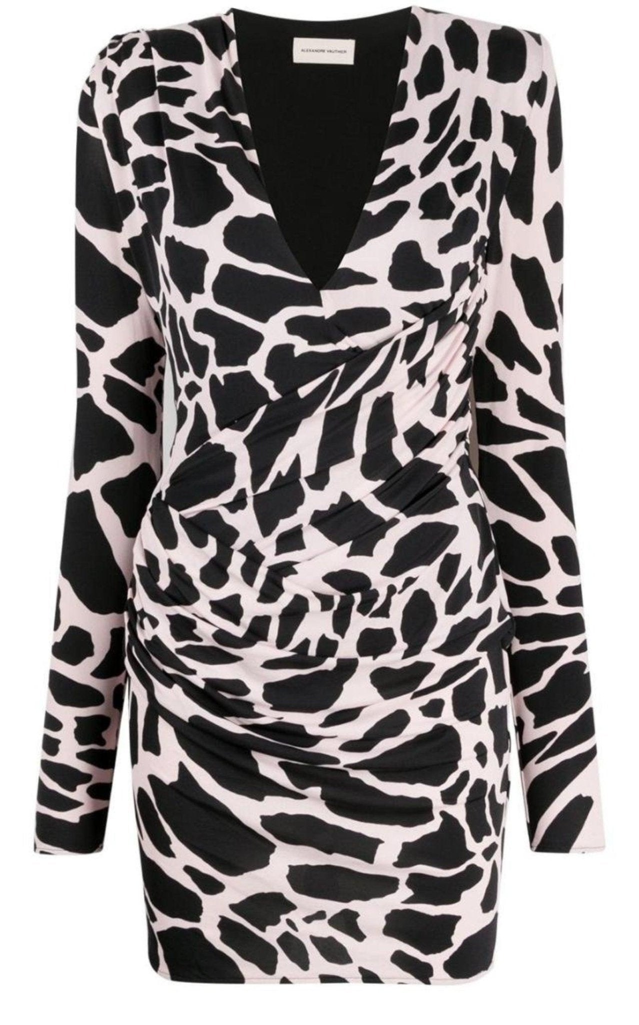 Alexandre Vauthier Giraffe Print Mini Dress - Runway Catalog