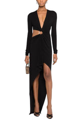 Hoop-detail Cut-out Asymmetric Dress Alexandre Vauthier