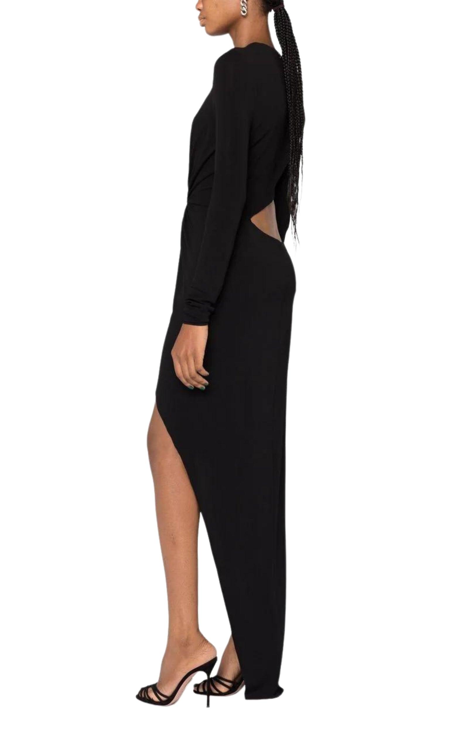 Hoop-detail Cut-out Asymmetric Dress Alexandre Vauthier