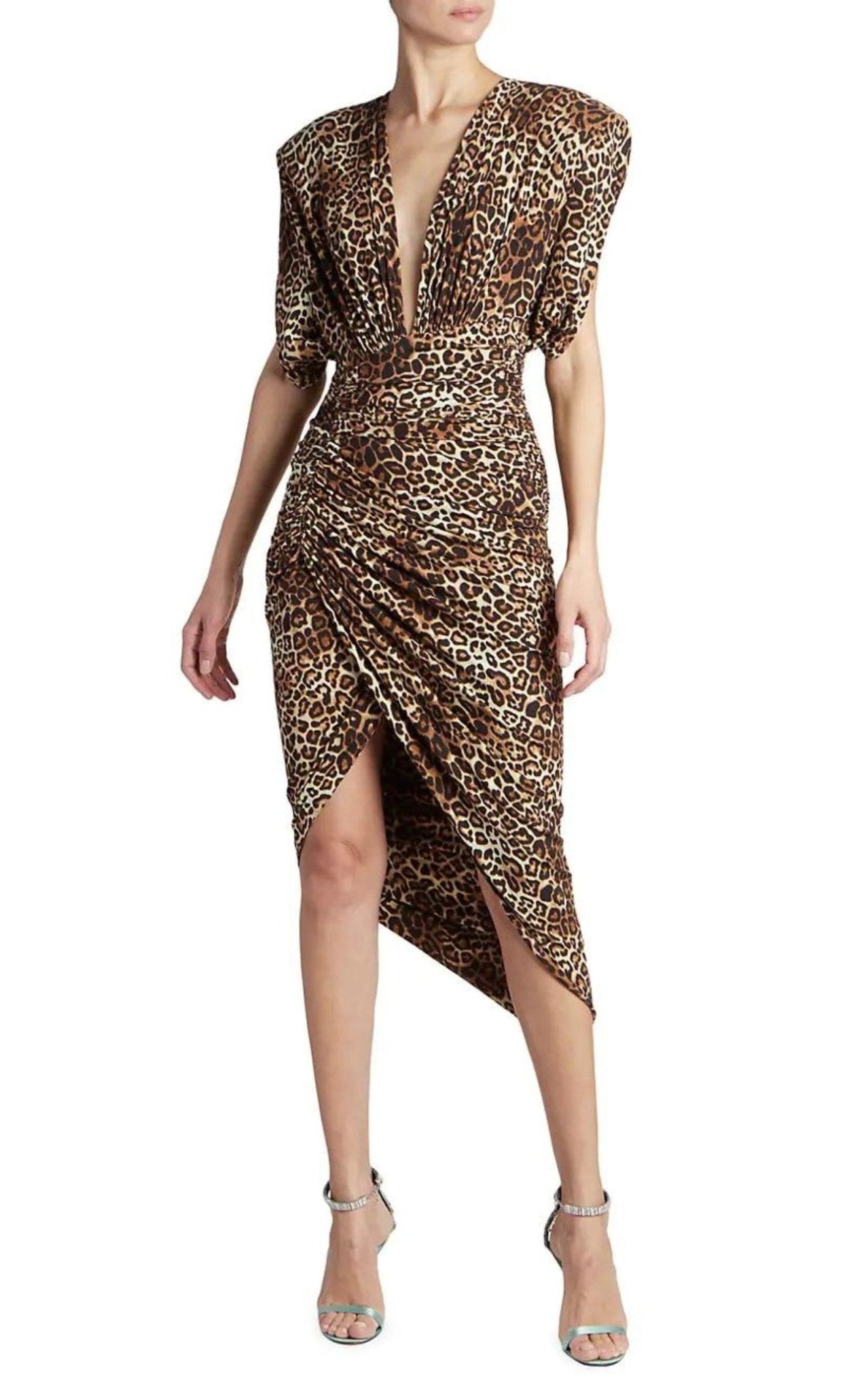 Alexandre Vauthier Leopard - print Ruched Dress - Runway Catalog
