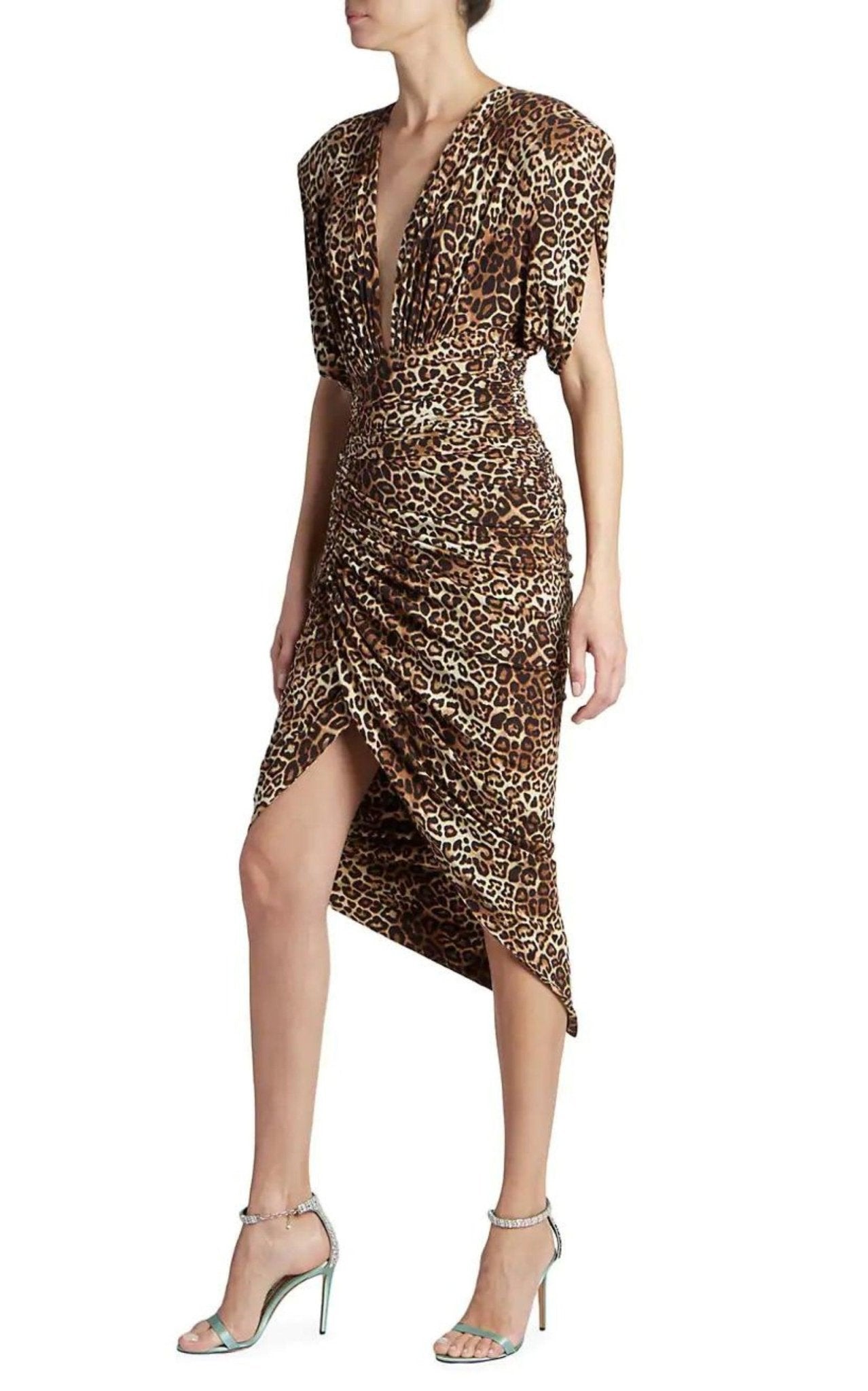 Alexandre Vauthier Leopard - print Ruched Dress - Runway Catalog