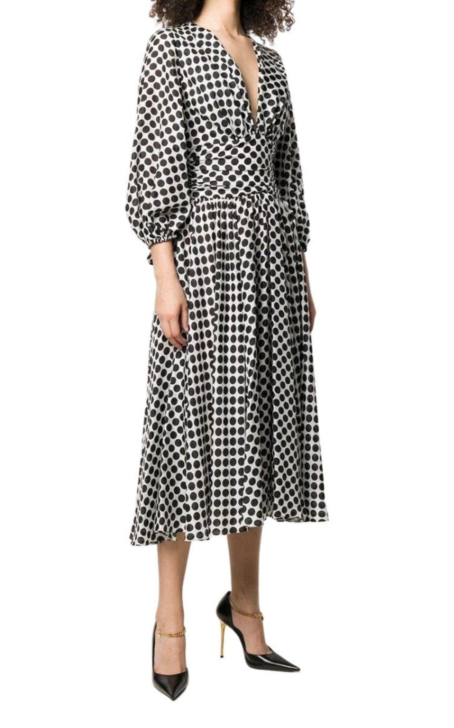 Polka-dot Print Midi Dress Alexandre Vauthier