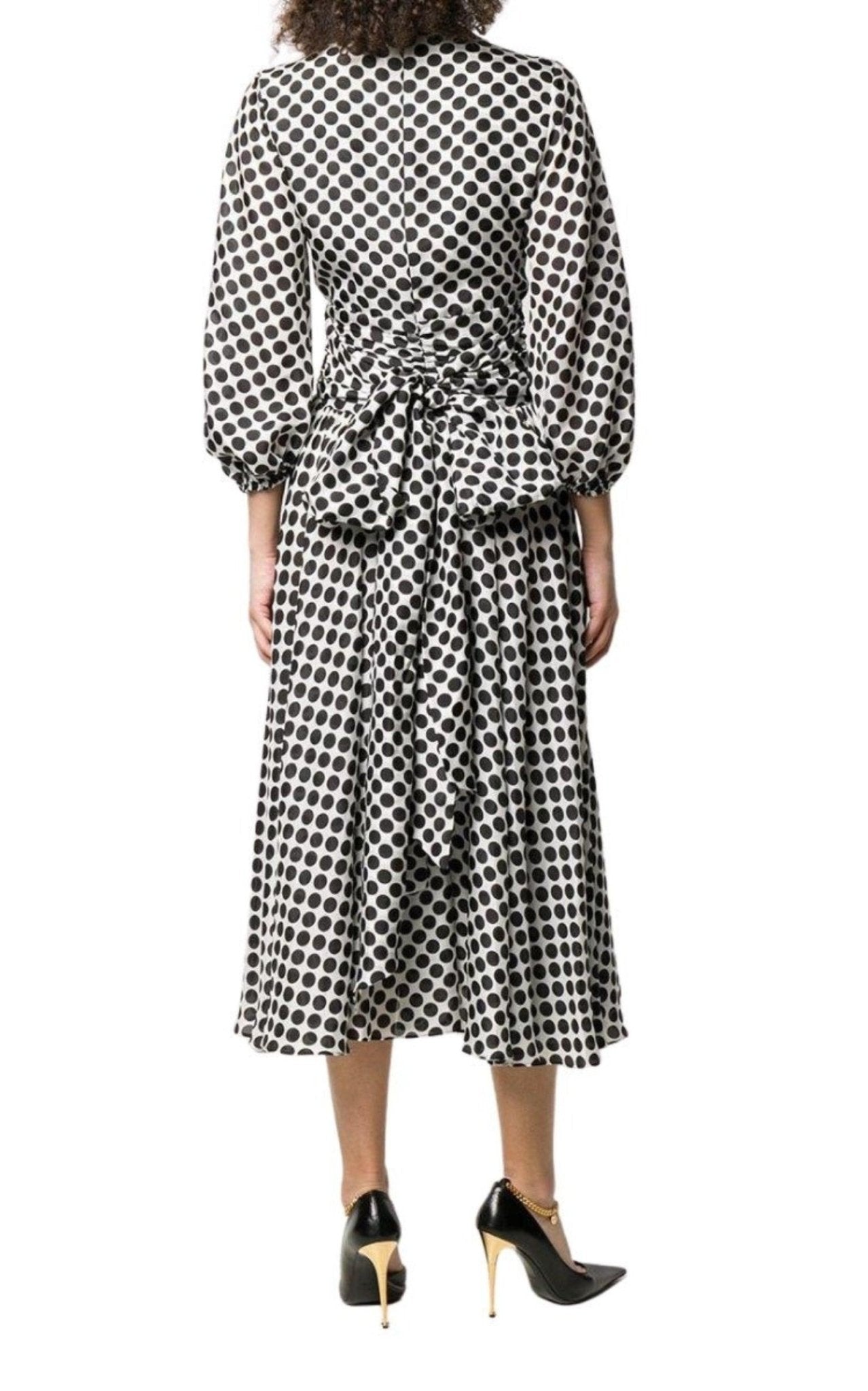 Alexandre Vauthier Polka - dot Print Midi Dress - Runway Catalog