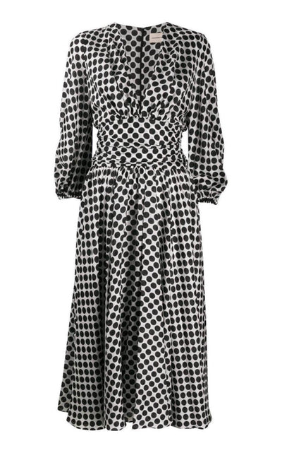 Alexandre Vauthier Polka - dot Print Midi Dress - Runway Catalog