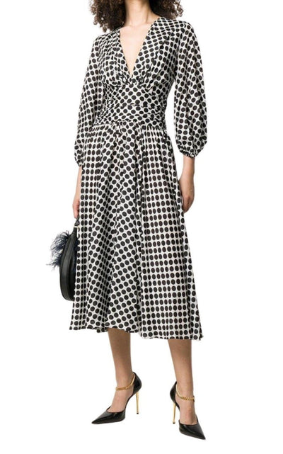 Alexandre Vauthier Polka - dot Print Midi Dress - Runway Catalog