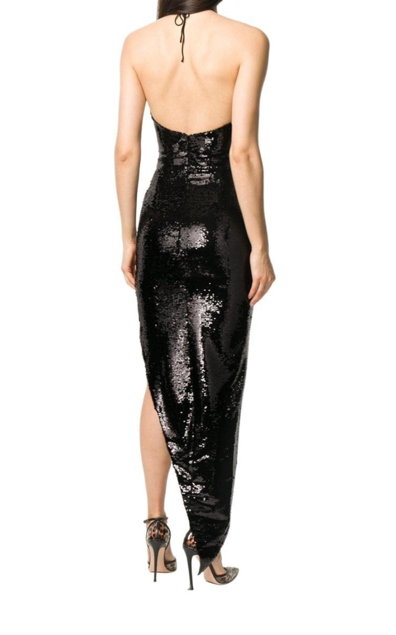 Alexandre Vauthier Sequin Embellished Asymmetric Dress - Runway Catalog