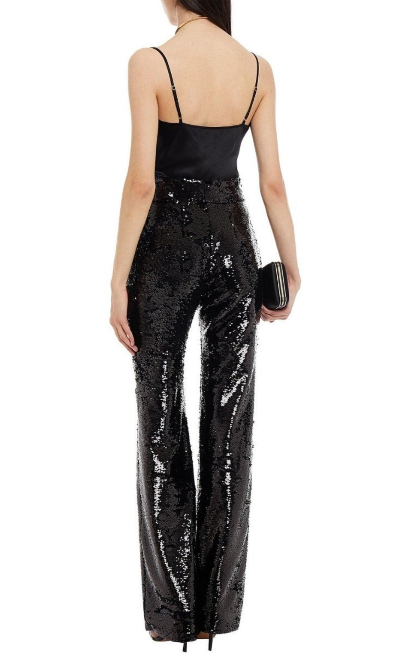 Sequinned Straight Leg Pants Alexandre Vauthier